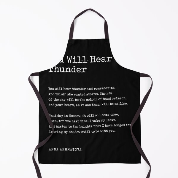 Item preview, You Will Hear Thunder - Anna Akhmatova Poem - Literature - Typewriter Print - Black designed and sold by Studio Grafiikka.