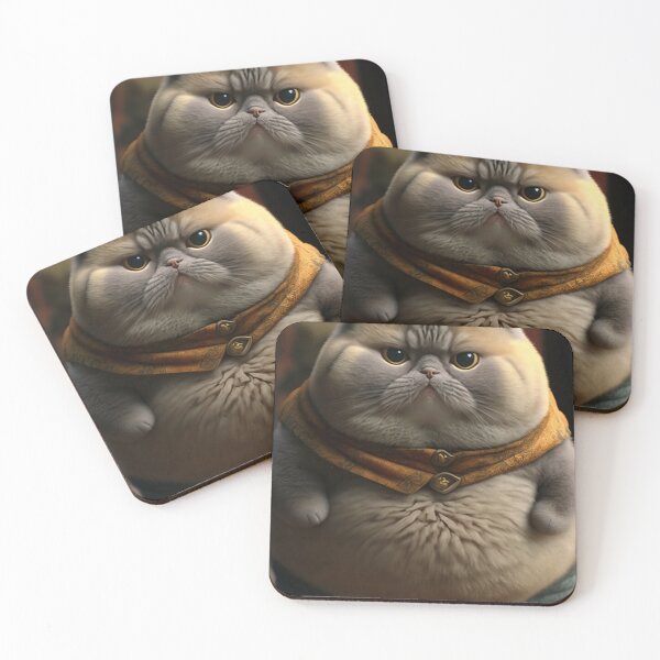Item preview, Fat cat face frowning designed and sold by Petschar.