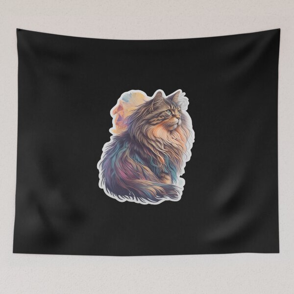 Item preview, Maine Coon (Sticker and Print Out) designed and sold by Sir Elgin Ortiz.