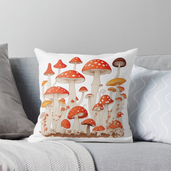 Aperçu de l'œuvre Champignon Esthétique Rouge, Champignon Magique, Botanique créée et vendue par InscribedPH.