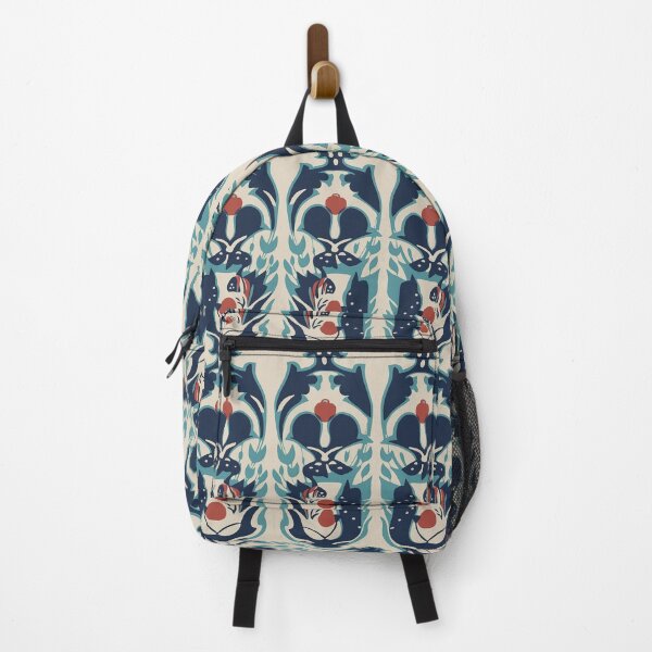 Item preview, Blue Red Abstract Floral Pattern designed and sold by Sturdust.