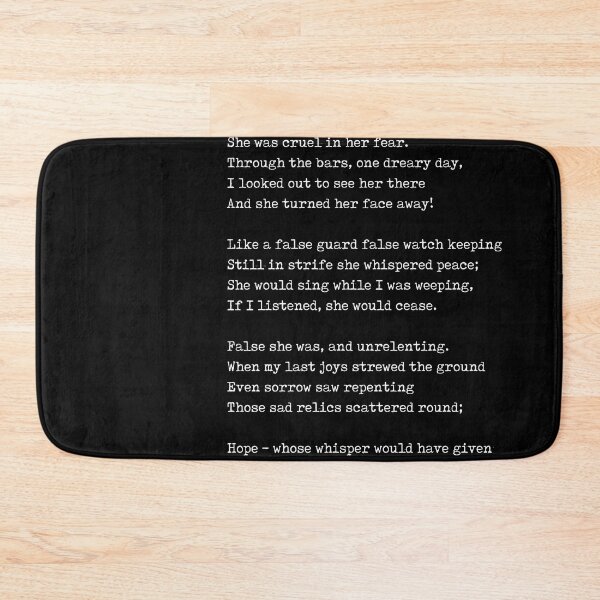 Item preview, Hope - Emily Jane Bronte Poem - Literature - Typewriter Print 2 - Black designed and sold by Studio Grafiikka.