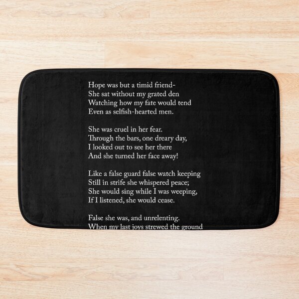 Item preview, Hope - Emily Jane Bronte Poem - Literature - Typography Print 2 - Black designed and sold by Studio Grafiikka.