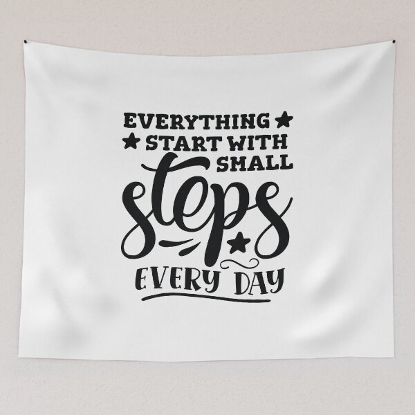 Item preview, Everything Start With Small Steps Every Day designed and sold by beefrancky.