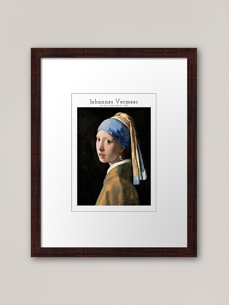 Tapis de souris Johannes vermeer la jeune fille a la perle