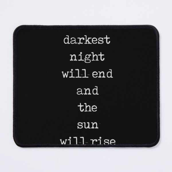 Item preview, Even the darkest night will end - Victor Hugo Quote - Literature - Typewriter Print - Black designed and sold by Studio Grafiikka.