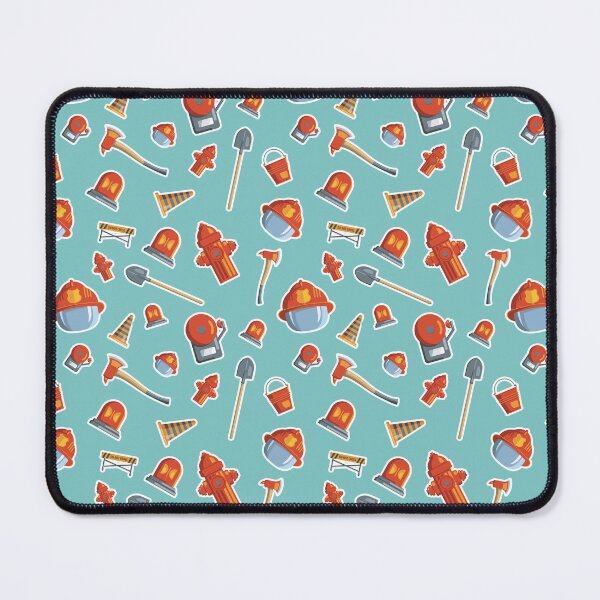 Item preview, Firefighter helmet equipment tools Design Print Pattern designed and sold by Kriengsaktalek.