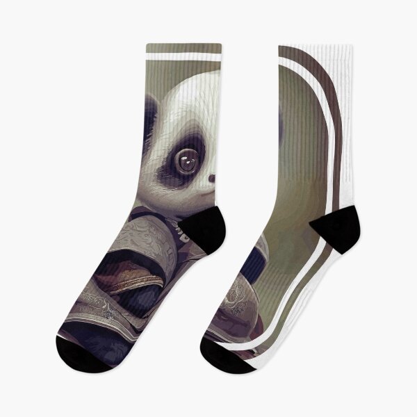 Artikelvorschau, Ein wunderschöner süßer Panda, der auf einer Bank sitzt_2 entworfen und verkauft von thematics.