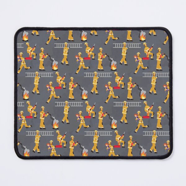 Item preview, Firefighter cartoon working action Design Print Pattern designed and sold by Kriengsaktalek.