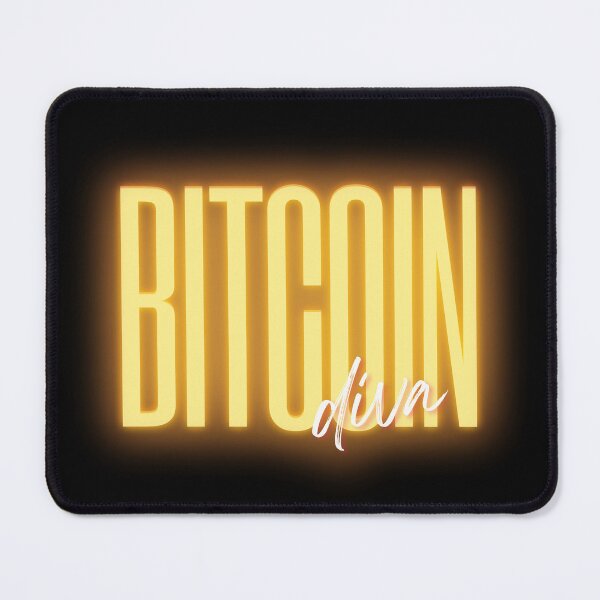 Item preview, Bitcoin Diva Typography designed and sold by WhitepaperStyle.