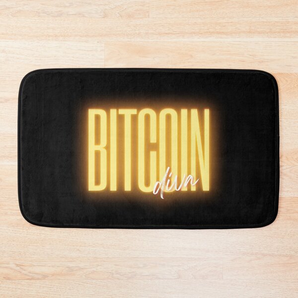 Item preview, Bitcoin Diva Typography designed and sold by WhitepaperStyle.