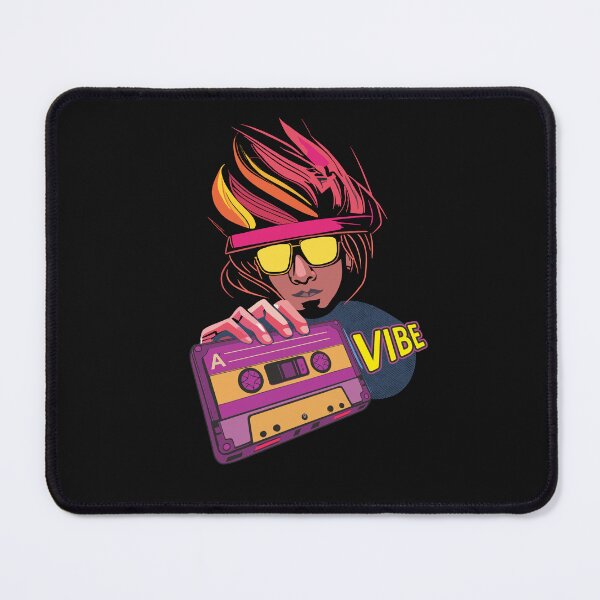 Item preview, Audio Cassette Vibe 80s Retro Vintage Boy with Pink Hair 1980s Music Lover designed and sold by alenaz.