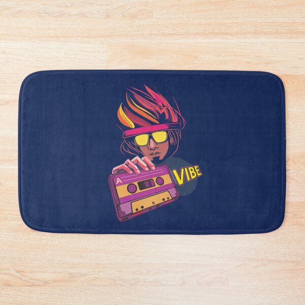 Item preview, Audio Cassette Vibe 80s Retro Vintage Boy with Pink Hair 1980s Music Lover  designed and sold by alenaz.