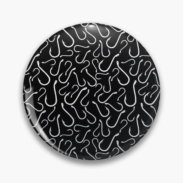 Item preview, Fishing Fish hook Black Design Print Pattern designed and sold by Kriengsaktalek.
