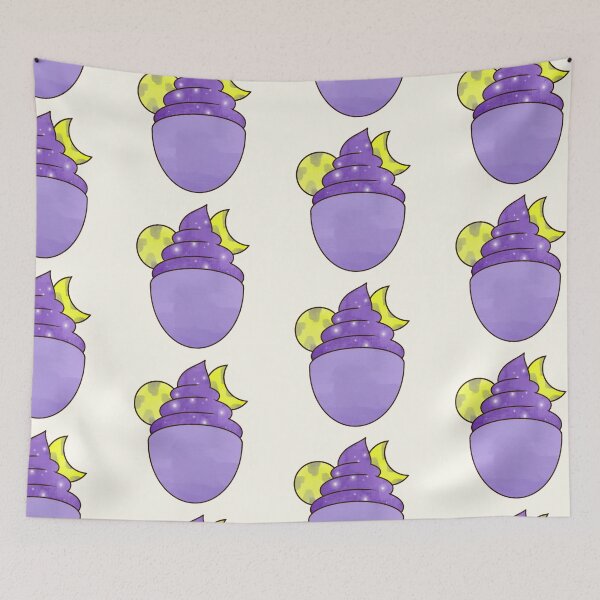 Item preview, Kawaii moon and starry sky sundae fantasy sticker design by DozyJov designed and sold by DozyJov.