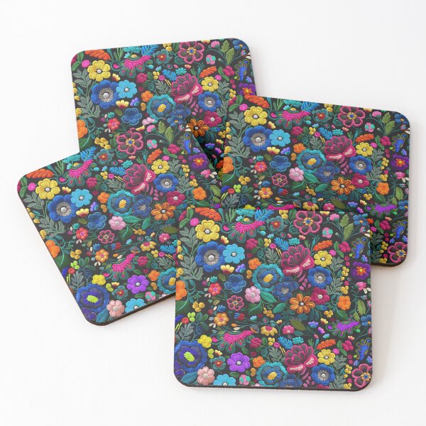 Item preview, Mexican Spanish Embroidered-Looking Flower Pattern 3 designed and sold by elizdesign.