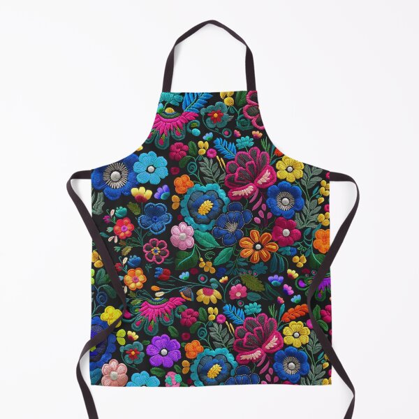 Item preview, Mexican Spanish Embroidered-Looking Flower Pattern 3 designed and sold by elizdesign.