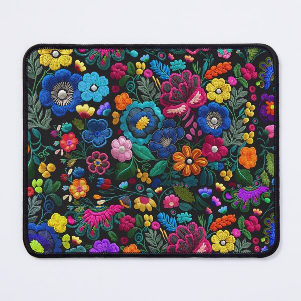 Item preview, Mexican Spanish Embroidered-Looking Flower Pattern 3 designed and sold by elizdesign.