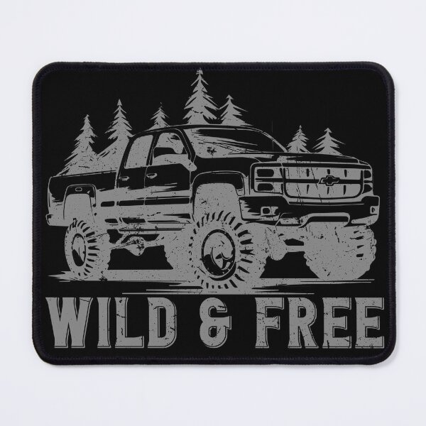 Item preview, 4x4 Off-Road Explorer Pickup - Wild & Free - Gray designed and sold by RetroNeon.