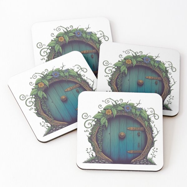 Item preview, the door is overgrown with moss designed and sold by hougafarto.
