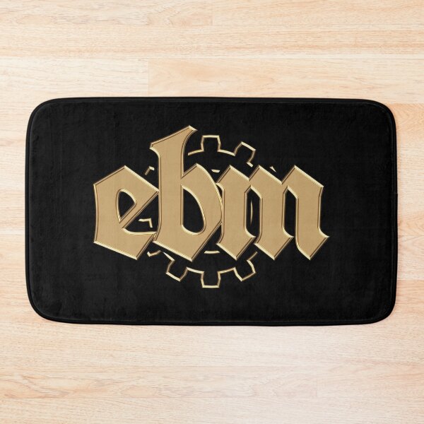 Artikelvorschau, EBM Electronic Body Music Zahnrad Symbol Gold-Look mit Rand entworfen und verkauft von lathspell.