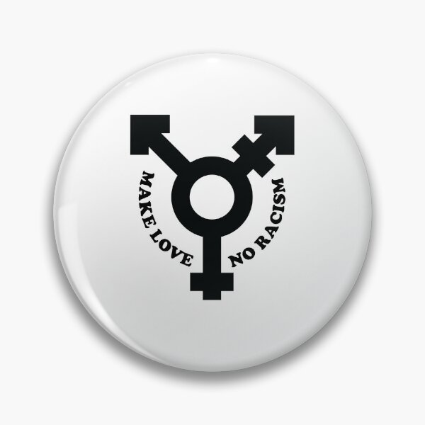 Item preview, anti terf make love no racism black and white color designed and sold by MortalRight.