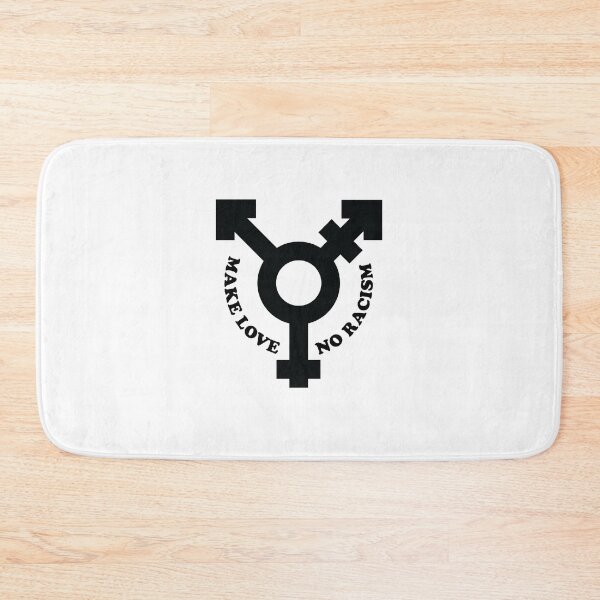 Item preview, anti terf make love no racism black and white color designed and sold by MortalRight.
