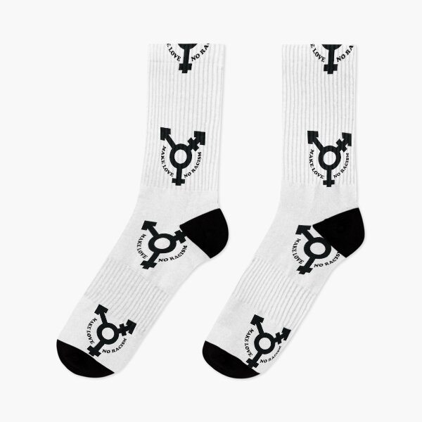 Item preview, anti terf make love no racism black and white color designed and sold by MortalRight.