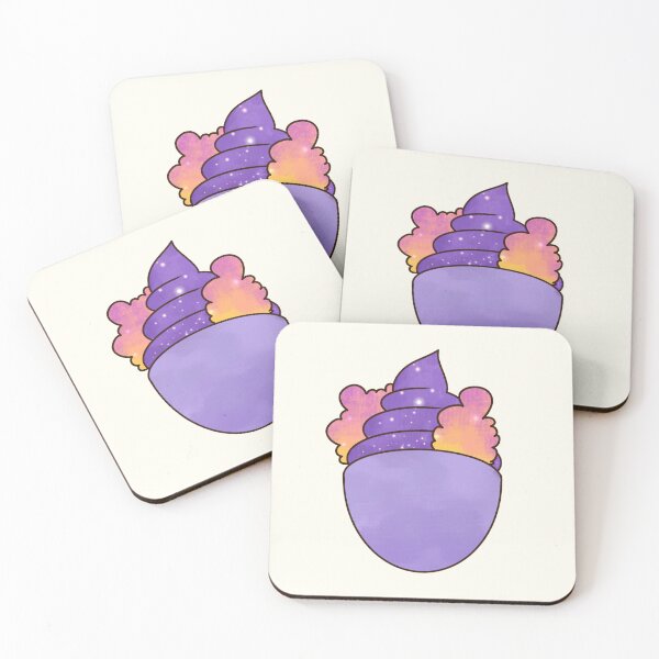 Item preview, Kawaii rosy clouds and starry sky sundae fantasy sticker design by DozyJov designed and sold by DozyJov.