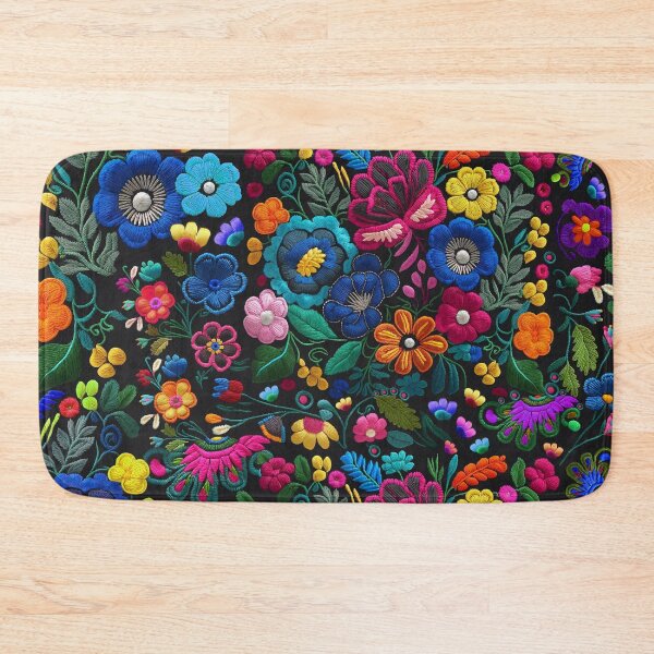 Item preview, Mexican Spanish Embroidered-Looking Flower Pattern 3 designed and sold by elizdesign.