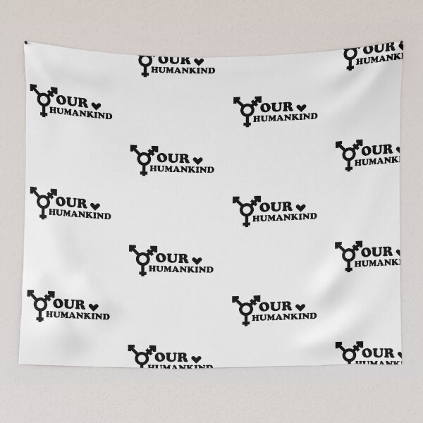 Item preview, no terf  no swerf no gender our humankian black and white designed and sold by MortalRight.
