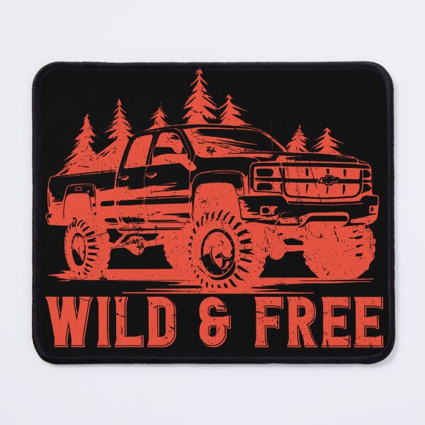 Item preview, 4x4 Off-Road Explorer Pickup - Wild & Free - Red designed and sold by RetroNeon.