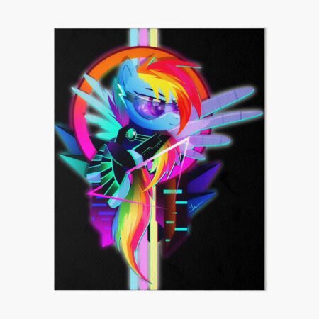 Item preview, Synthwave Rainbow Dash designed and sold by Ilona Iske.