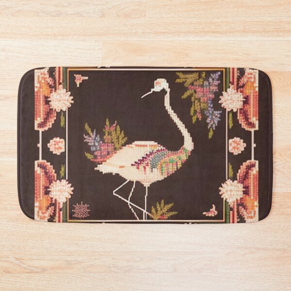 Item preview, Needlepoint crane  designed and sold by Roxburylane.