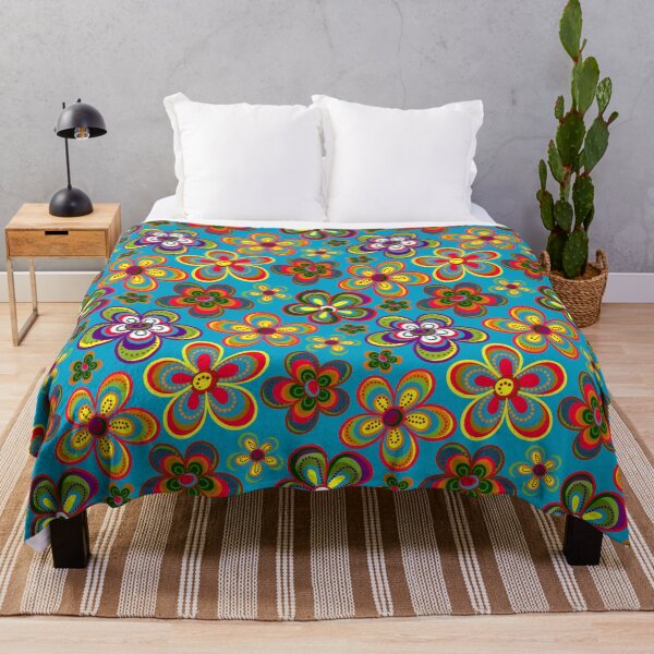Item preview, Flower power Colorful Design Print Pattern designed and sold by Kriengsaktalek.