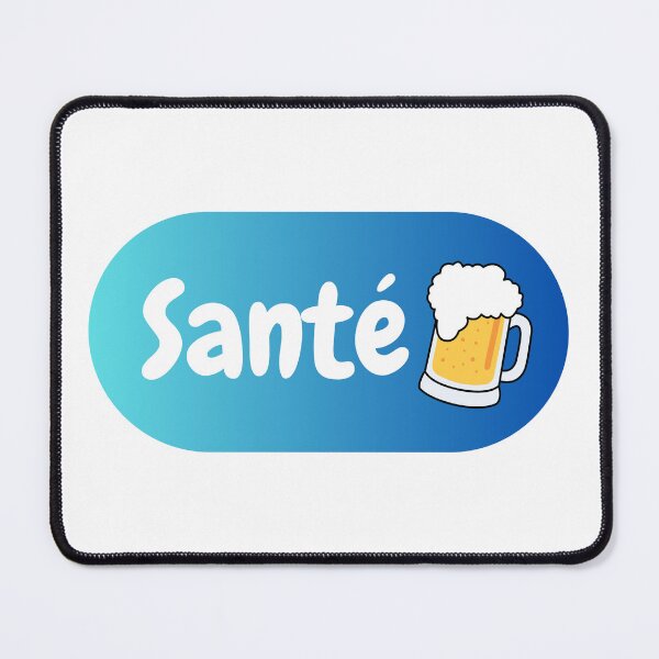 Item preview, Copy of Health! with a glass of beer - Belgian expression for toasting designed and sold by PausePapote.