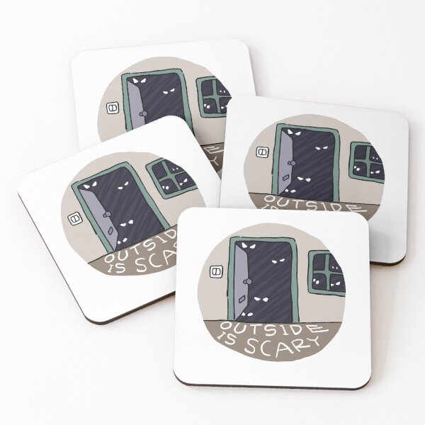 Item preview, outside is scary badge designed and sold by Childish by Design.