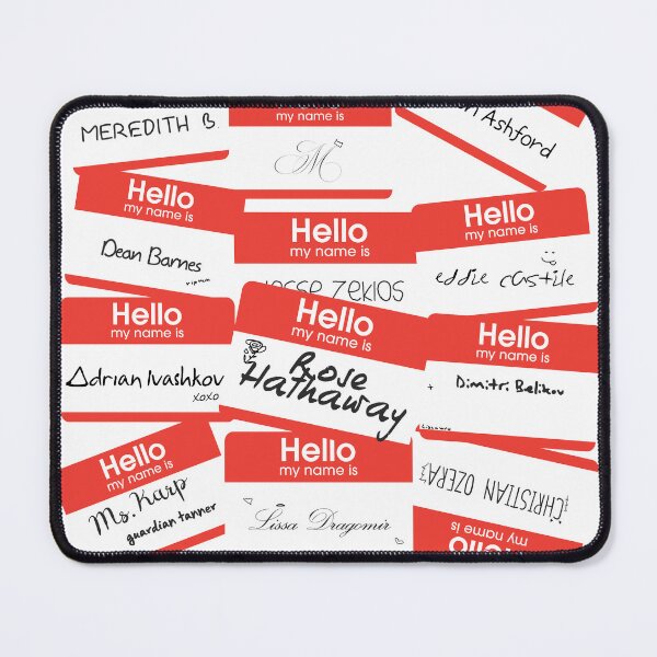 Item preview, Rose Hathaway Vampire Academy "Hello My Name Is Rose Hathaway" designed and sold by littlebirdd5.