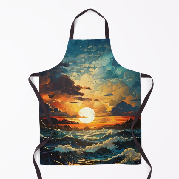 Item preview, Dark Sunset Over Stormy Cloudy Ocean designed and sold by Ou-SunShine.