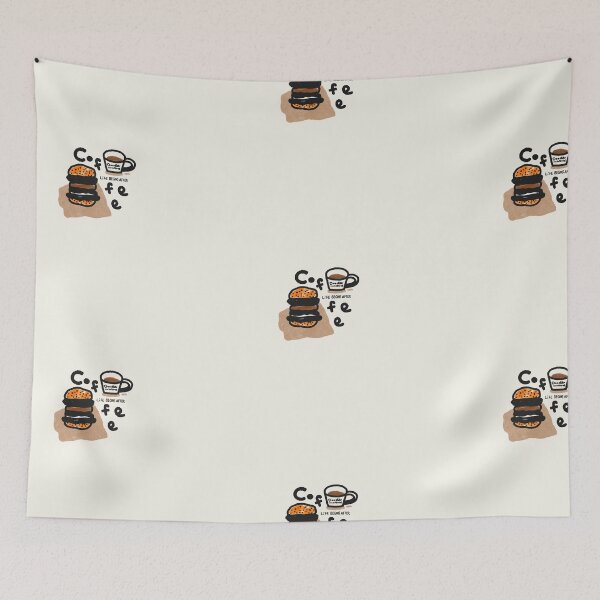 Item preview, Coffee and Burger designed and sold by ZoeDoodleWorld.