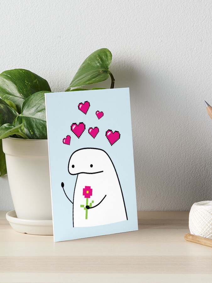 Flork in love meme | Art Board Print