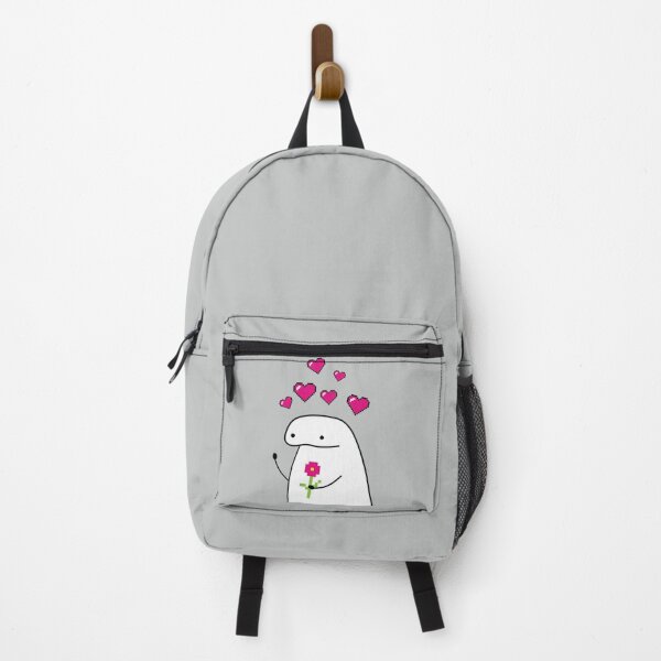 Item preview, Flork meme with pixel flower and pixel hearts designed and sold by Taevionprim.