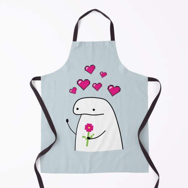 Item preview, Flork meme with pixel flower and pixel hearts designed and sold by Taevionprim.