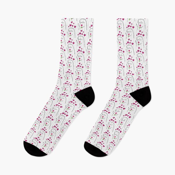 Item preview, Flork meme with pixel flower and pixel hearts designed and sold by Taevionprim.