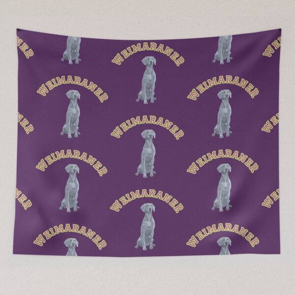 Item preview, Weimaraner Varsity Style School designed and sold by barksandsqueaks.
