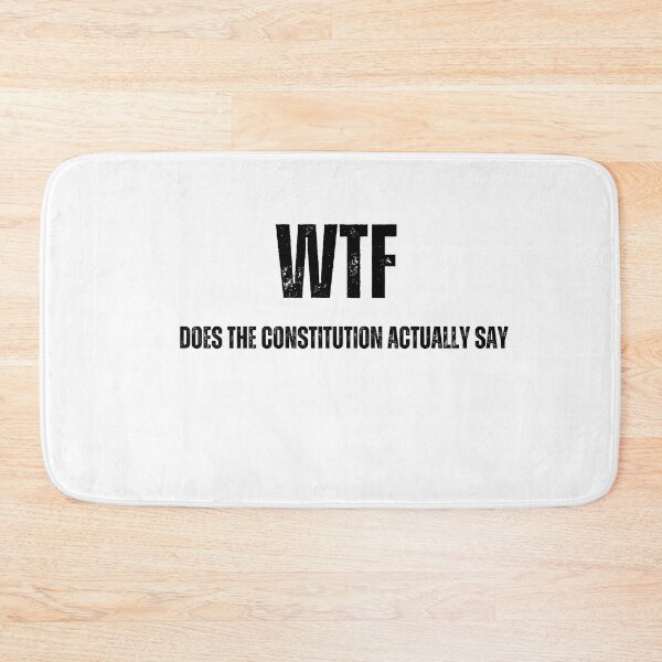 Item preview, wtf does the constitution actually say t-shirts Black and white sarcastic Quote meme  designed and sold by Mindlimes.
