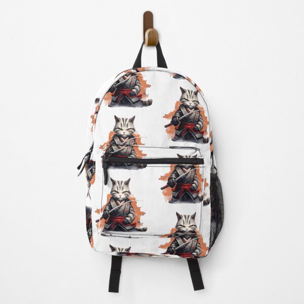 Item preview, Samurai Cat ninja, Japanese, warrior designed and sold by ArtHideaway.