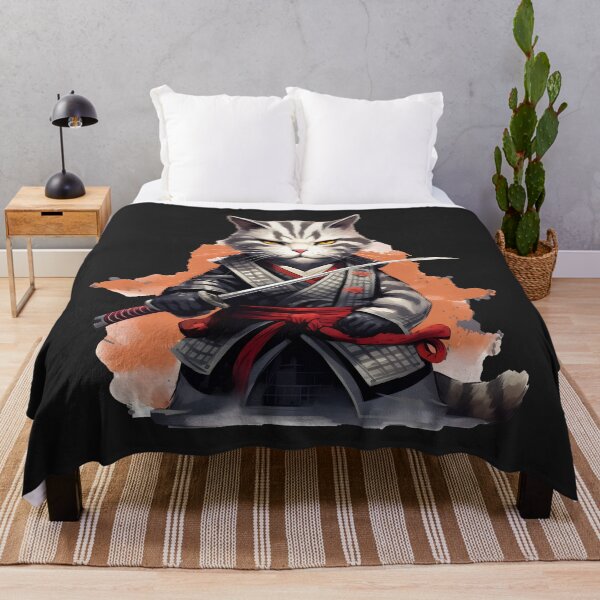 Item preview, Samurai Cat ninja, Japanese, warrior designed and sold by ArtHideaway.