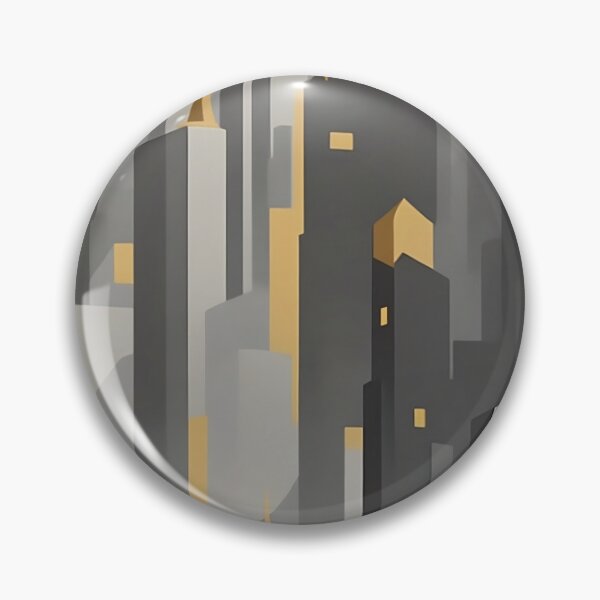 Item preview, Gouache Painting Art Deco City Art Print designed and sold by tsurugidesigns.