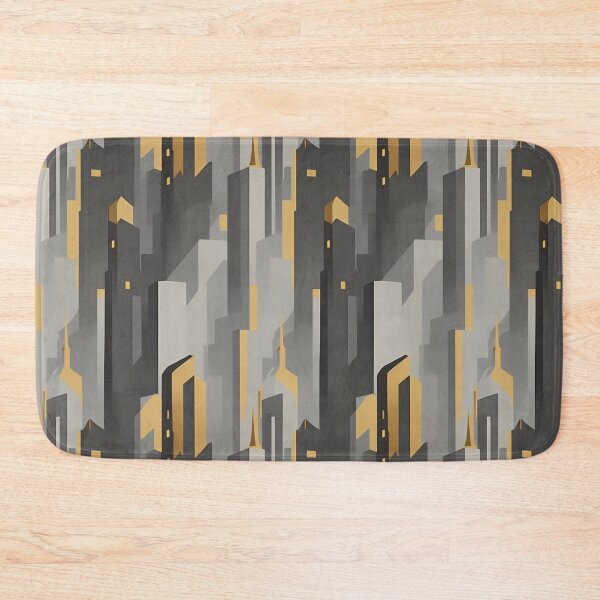 Item preview, Gouache Painting Art Deco City Art Print designed and sold by tsurugidesigns.
